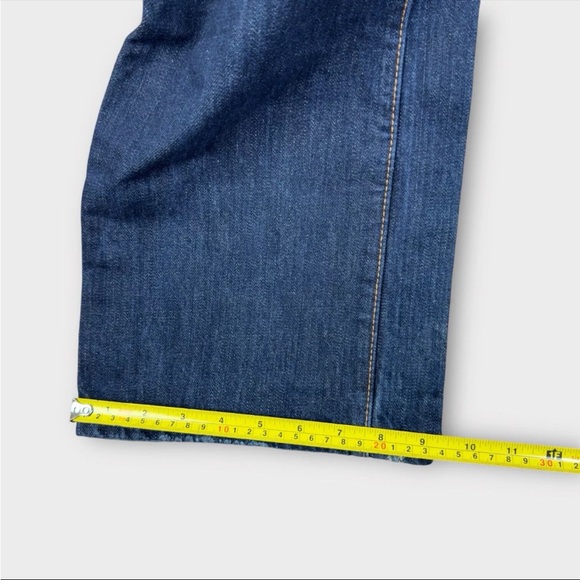 Abercrombie & Fitch 34x32 The A&F Boot Faded Denim Blue Jeans Button-Fly Bootcut - Picture 13 of 13